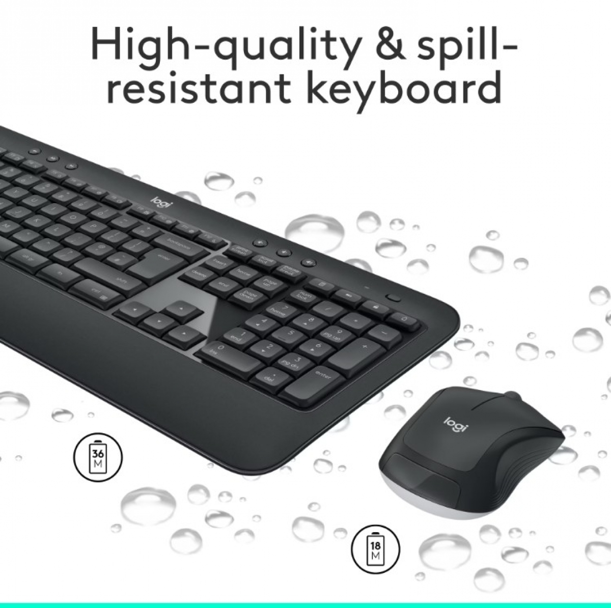 Logitech Tastatur Maus Set MK540 Advanced kabellos